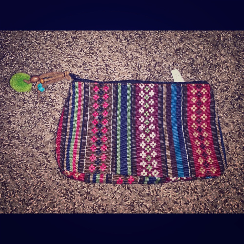 Boho clutch/toiletry bag